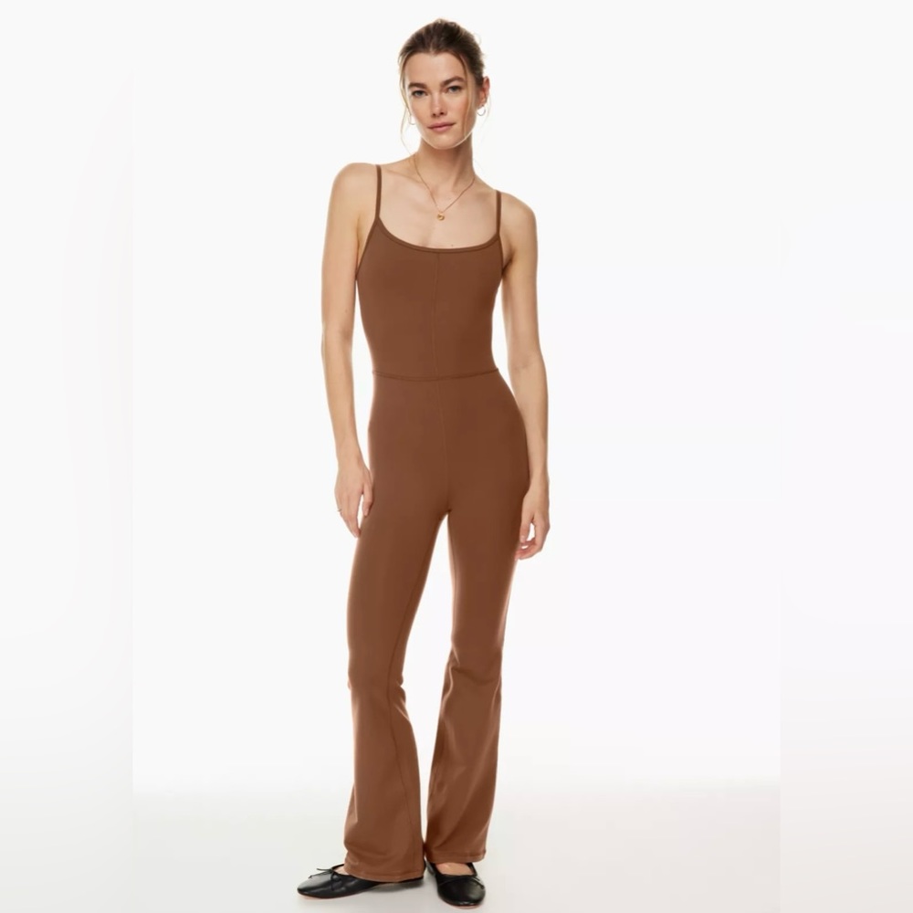 Aritzia NWT Divinity Flare Jumpsuit, XS! Excellent condition!! Color: brown